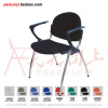 modern elegant fashion PP stacking chair with writing tablet