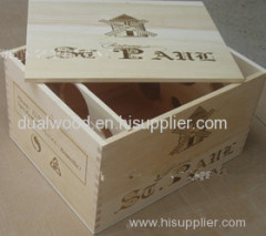 Six bottles wine box, wopod wine packs