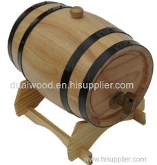 Wood wine barrel, oak wine barrel