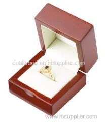 Wood jewelry box, ring box