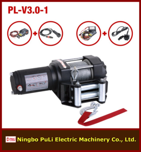 1500kg/3000lb/1.5ton ATV/UTV DC 12 volt electric winch manufacturer