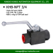 2 x npt or PT female thread hydraulic oil ball valve