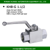 dn40 full port bsp1.1/2&quot; hydraulic pressure stainless / steel ball valve 5000psi