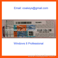 Windows 8 Professional COA Sticker, COA Label with OEM Key