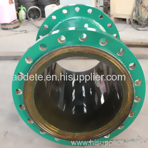 steel lined Polyurethane wear resisting dual anti-pipe, polyurethane lined steel pipe