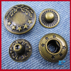 copper button snaps for leather