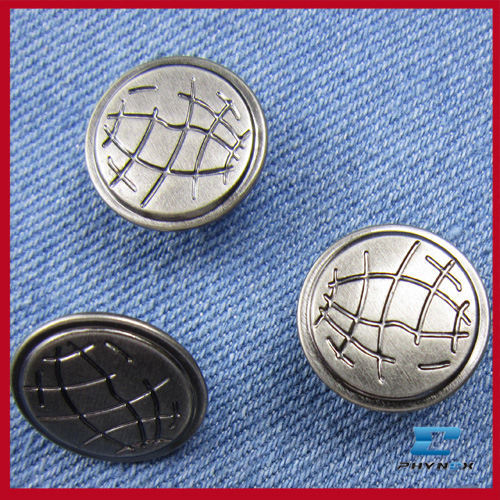 metal jeans button for garment