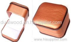 Leather ring box, jewelry cases