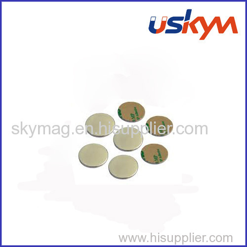 3M adhesive disc ndfeb magnet/disk ndfeb magnet