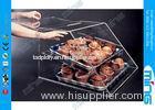 Cake Dessert Food Clear Acrylic Display Stands Box with Free Logo