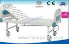 Adjustable Hospital Beds With Wheels , One Manual Crank Disabled Ward Bed