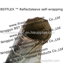 aluminum reflective sleeve self-wrap