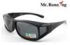 Black TR90 Frame Fit Over Sunglasses For Men / Women Outdoor Driving