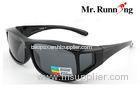 Black TR90 Frame Fit Over Sunglasses For Men / Women Outdoor Driving