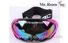 Adult Ski Snowboard Goggles With Adjustable Strap , Plastic Lens