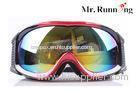 Stylish Safety Ski Snowboard Goggles With Silver Coating PC Lens