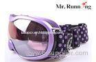 Fashionable Sports Eyeglasses , Purple TPU Frame Goggle For Lady