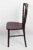 Dark Black Wood Banquet Chairs For Outdoor , Solid Wood Commercial Chair For Rental