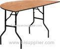Waterproof Plywood Folding Tables For Banquet Halls , Wooden PVC Commercial Dining Tables