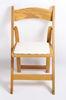 Fashion Gold Mahogany Wood Folding Chair For Dining , Durable Banquet Padded Chair
