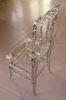 Knock-Down Resin Wedding Durable Chairs , Crystal Resin Royal Chair For Ceremony Event