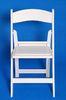 Fireproof Resin Folding White Chair , Lightweight Plastic Outdoor Chair BIFMA