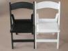 UV Resistant Plastic Resin Folding Chair , Fashion Black Hotel / Restaurant Chair