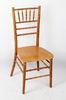 Beige Wooden Chiavari Chairs For Rental , Robinia Pseudoacacia Chair BIFMA