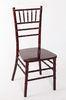 Durable Modern Chocolate Wood Chiavari Chair With Mahogany For Ceremony Event