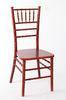 Durable Wooden Mahogany Chiavari Chair , Armless Modern Wooden Chair For Commercial