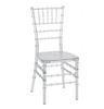 Party Fireproof Plastic Clear Chiavari Chair / Modern White UV Resistant Restaurant Chair