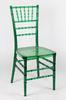Transparent Colourful Green Chivari Stackable Chair / Hotel Polycarbonate Chair