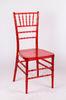 Red Transparent Chiavari Chair / Polycarbonate Resin UV Protection Chair