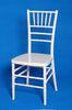 Indoor Banquet White Resin Chiavari Ballroom Chair / Waterproof Stackable Chair