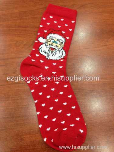 Chrismas red winter socks