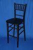 Wooden Bar Stool , Contemporary Black Banquet Silla Tiffany For Restaurant / Hotel