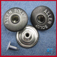 metal clasps jean button