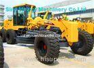 Yellow SHMC Construction Motor Graders GR165 with D6114 Engine , 15000kg Payload