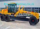 7000kg Payload SHMC GR215 Motor Graders for Road Construction , Yellow White