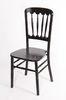 Dark Brown Mahogany Wooden Chateau Chair , Glossy Armless UV Protection Chair