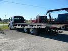 White Diesel Flatbed Wrecker Tow Truck 30T with Manual Transmission