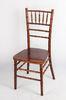 Antique Solid Wood Chiavari Chair , Glossy Burgundy Banquet / Dining Chairs