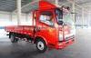 120hp Howo Cargo Light Duty Commercial Trucks in Red with 80L Fuel Tank