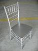 Silver Wood Chiavari Chair Contemporary , Durable Banquet Event Silla Tiffany For Indoor