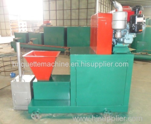 rice husk and DIESEL ENGINE biomass press machine ZBJ-III briquette machine with CE