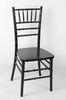 Lacquer Black Wood Chiavari Chair / Armless Stackable Banquet Chair