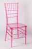 Indoor Red Colourful Resin Chiavari Chair UV Protection For Restaurant