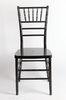 Knock-Down Banquet Black Plastic Resin Chiavari Chair , ANSI