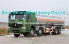 HOWO 371 hp 8x4 Water Tanker Truck 38000L in Green , EURO II Emission