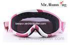 Anti-Scratch Cool Ladies Ski Snowboard Goggles With Pink TPU Frame